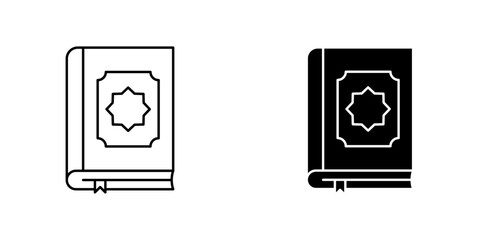 Quran kareem icon vector illustration for web, ui designs