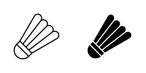 Shuttlecock icon vector illustration for web, ui designs