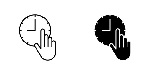 Obraz premium Specify at time icon vector illustration for web, ui designs