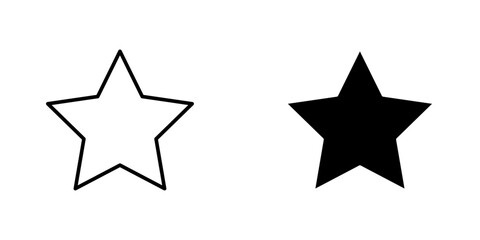 Star icon vector illustration for web, ui designs