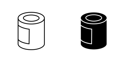 Tin can icon vector illustration for web, ui designs