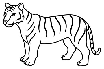 Minimalist Tiger Vector