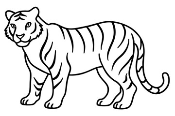 Minimalist Tiger Vector