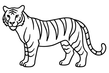 Minimalist Tiger Vector