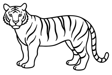 Minimalist Tiger Vector