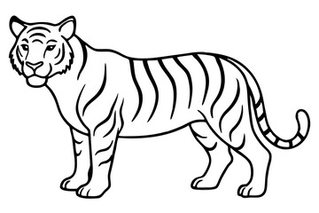 Minimalist Tiger Vector