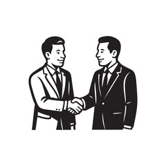 Fototapeta premium businessmen shake hands to agree on business deals