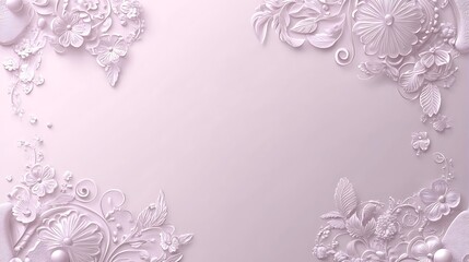 Elegant floral 3D background.