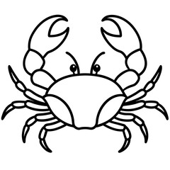 Modern Crab Illustration