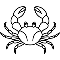 Modern Crab Illustration