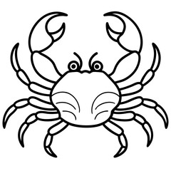 Modern Crab Illustration