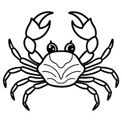 Modern Crab Illustration