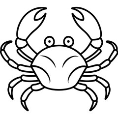 Modern Crab Illustration