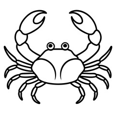 Modern Crab Illustration