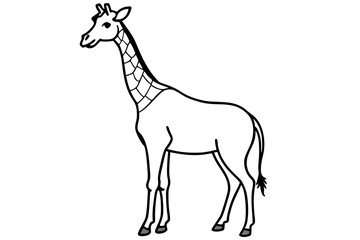 Modern Giraffe Illustration