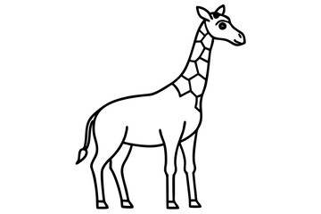 Modern Giraffe Illustration