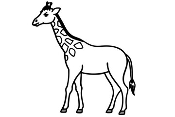 Modern Giraffe Illustration