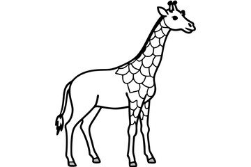 Obraz premium Modern Giraffe Illustration