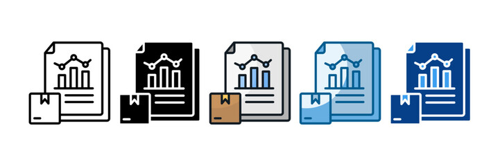 Product Analytics Icon Set Multiple Style Collection