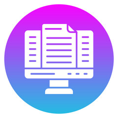 Fototapeta premium Newspaper Icon