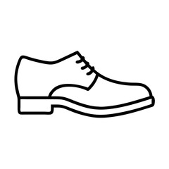 oxfords line drawn footwear vector art - illustration oxfords, isolated white background