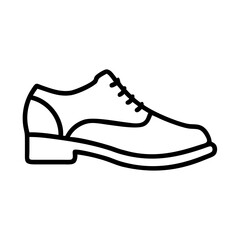 oxfords line drawn footwear vector art - illustration oxfords, isolated white background