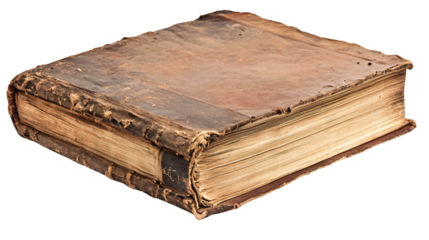 Blank White Book Isolated on Transparent Background - Professional Image Usage