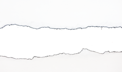 The paper is torn to create a template area. Text area Free space for designs and advertisements or used as a design background.