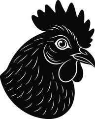 Chicken Head icon vector