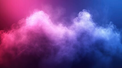 Obraz premium Abstract Pink and Blue Nebula Cloud Formation