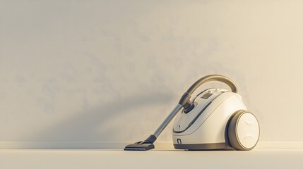 Vacuum cleaner cleaning room.