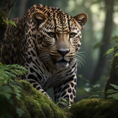"Wild Animal Cheetah with Focused Eyes – Realistic Jungle Predator Image"