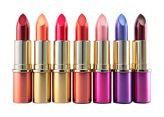 Fototapeta premium red lipstick isolated on white