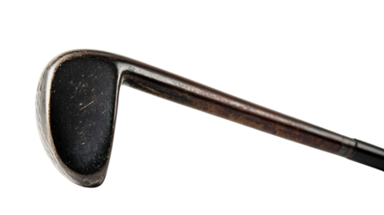 Professional Close-Up View of Golf Club on Transparent Background