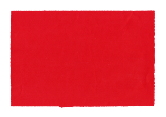 texture background rectangle old red paper torn on transparent background