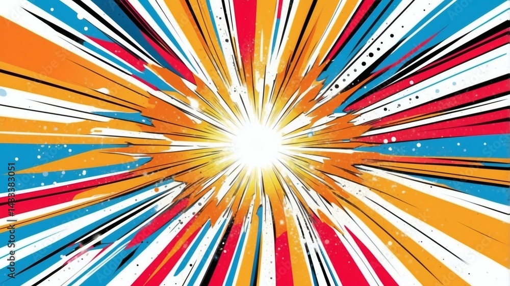 Poster abstract, exploding, dynamic