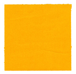 Obraz premium texture background square old yellow paper torn on transparent background