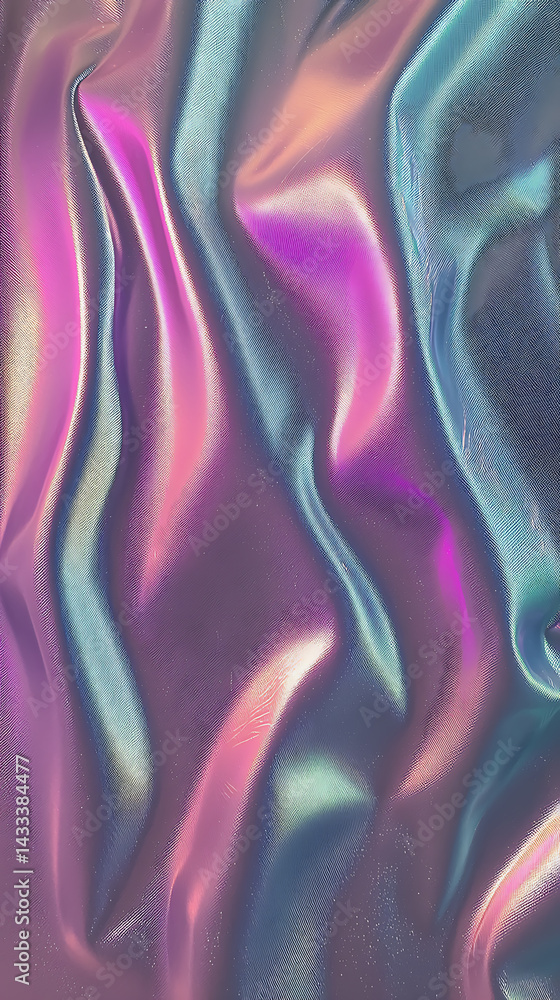 Poster vibrant abstract geometric textures digital art colorful background. fluid motion abstract art digit