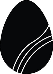 Easter egg icon vector
