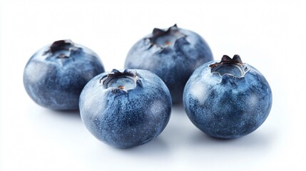 Obraz premium Fresh Blueberry Fruit Isolated on White Background - High Quality Stock Photo