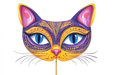 Fototapeta premium carnival mask isolated on white