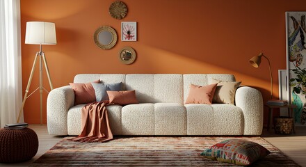 warm and modern living room