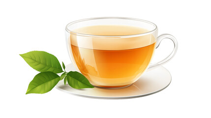 Realistic 3D Tea Clipart Element for Professional Designs and Projects