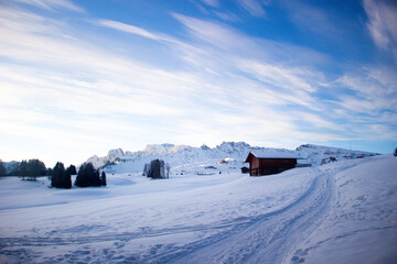 Alpe di Siusi in inverno