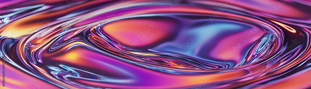Poster vibrant abstract geometric textures digital art colorful background. fluid motion abstract art digit