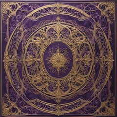 ornamental round ornament, ornamental round frame, ornamental round ornament on the wall