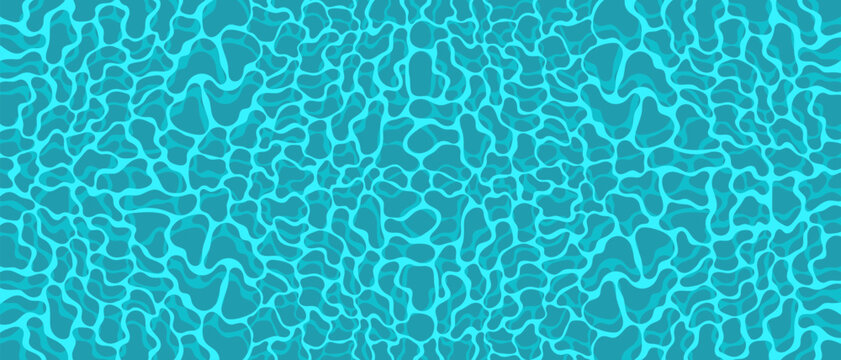 Cartoon-style water texture with vibrant aqua ripples and dynamic wave shapes. Perfect for 2D games,  use in mobile games, platformers, kids&rsquo; apps, and casual games. 