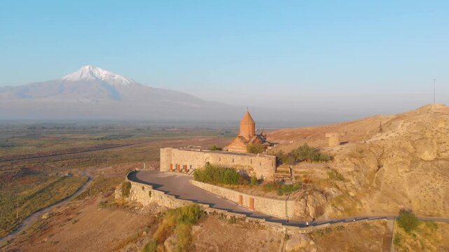 Ancient Armenian church Khor Virap , Armenia