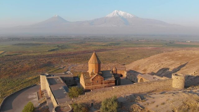 Ancient Armenian church Khor Virap , Armenia