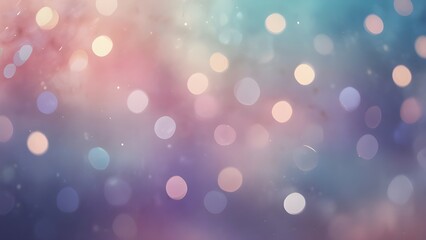 Obraz premium Dreamy Pastel Bokeh Background with Soft Light Particles and Ethereal Atmosphere